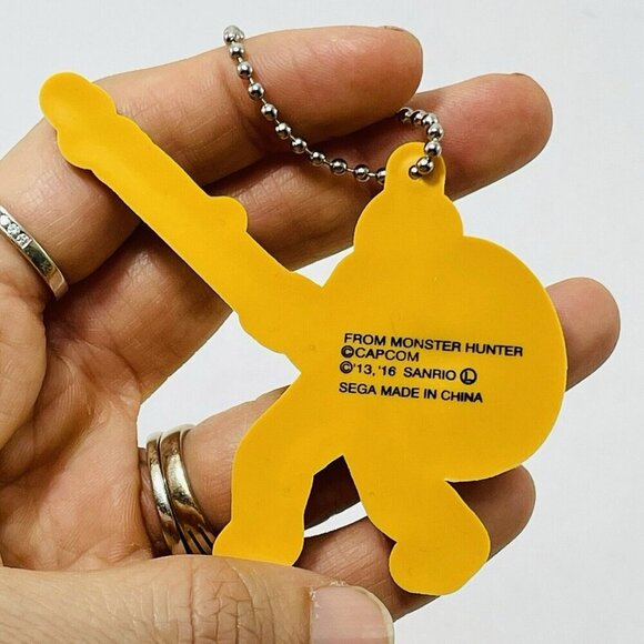 Capcom Monster Hunter Sanrio Sega Keychain Chain Keyring Lazy Egg Funny Manga 3” - Picture 5 of 10